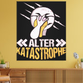 Alter Katastrophe Flamingo | Cadeaueigenaar Flamin Canvas Afdruk (Insitu (Woonkamer))
