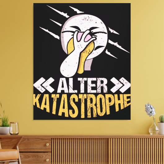 Alter Katastrophe Flamingo | Cadeaueigenaar Flamin Canvas Afdruk (Insitu (Woonkamer))