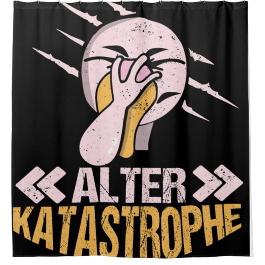 Alter Katastrophe Flamingo | Cadeaueigenaar Flamin Douchegordijn (Voorkant)