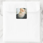 Alter Rebbe Vierkante Sticker (Tas)
