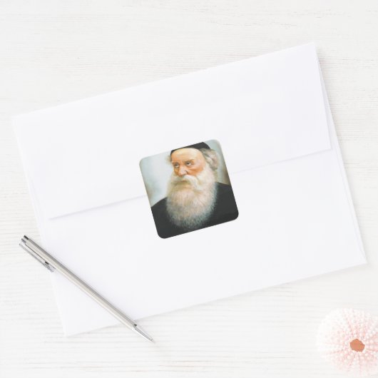 Alter Rebbe Vierkante Sticker (Envelop)