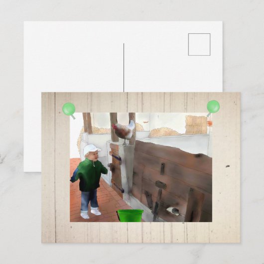 Alter Stall Briefkaart (Voorkant / Achterkant)