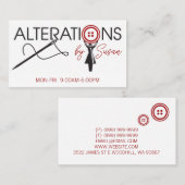Alteration, Clothing, Tailor, Seamstress Visitekaartje (Voorkant / Achterkant)