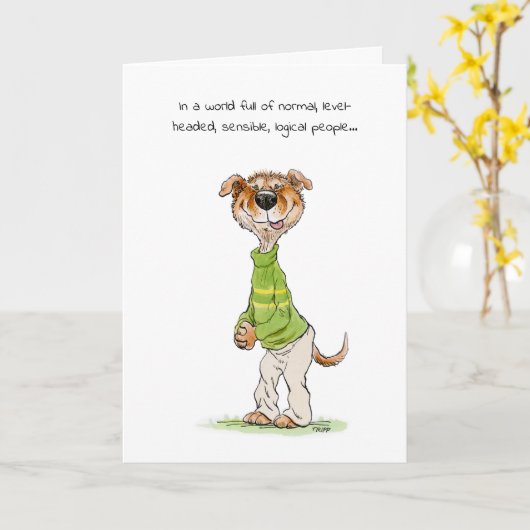 AlternaDog Friendship Kaart (Gele Bloem)