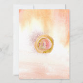 Alternate Boho Freesia roze Pop bruiloft Kaart (Achterkant)