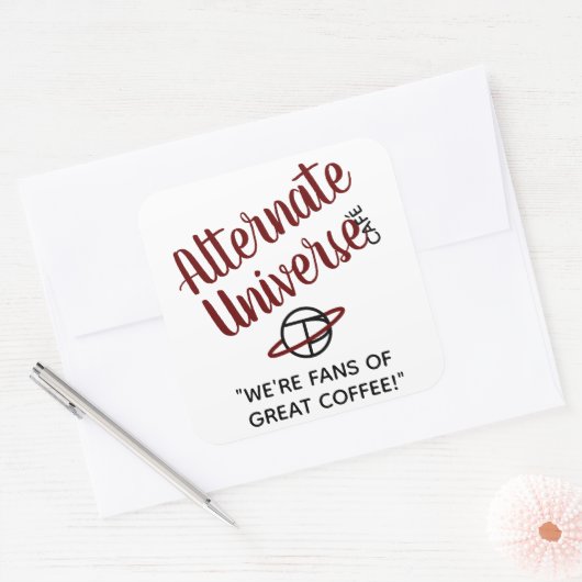 Alternate Universe Café stickers (Envelop)