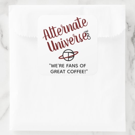 Alternate Universe Café stickers (Tas)