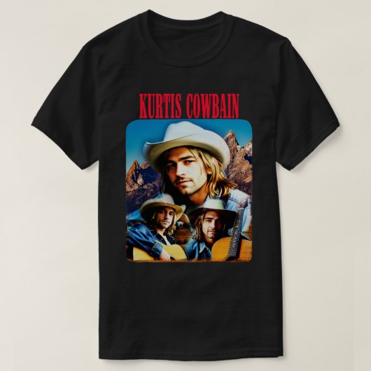 Alternate Universe Cowboy Singer parodie T-shirt (Design voorkant)