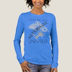 "Alternate Universe" Grijze tinten Abstract Ontwer Tri-Blend Shirt