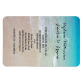Alternatief Beach Wedding Invitation Magnet Magneet (Horizontaal)