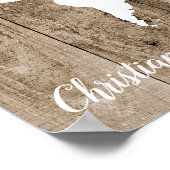 Alternatief bord voor ouderwetse Wereldkaart Gust  Poster (Hoek)