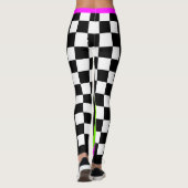 Alternatief concept Checkered Flourescent geloof Leggings (Achterkant)