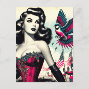  alternatief Corset Pin Up Briefkaart