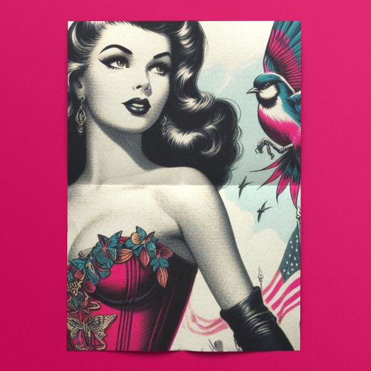  alternatief Corset Pin Up Tissuepapier