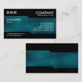 Alternatief - Elektrische regen Dark Turquoise Visitekaartje (Voorkant / Achterkant)