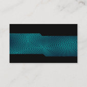 Alternatief - Elektrische regen Dark Turquoise Visitekaartje (Achterkant)