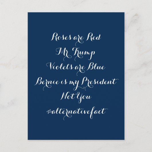 Alternatief Feit: Bernie Is My President Briefkaart (Voorkant)