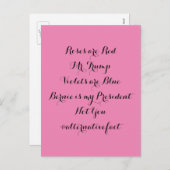 Alternatief Feit: Bernie Is My President Valentine Feestdagenkaart (Voorkant / Achterkant)