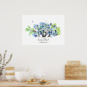 Alternatief gastboek - Papier - Romantisch bos Poster (Keuken)