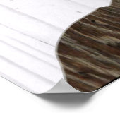 Alternatief gastboek Rustic Wood Tree Poster (Hoek)