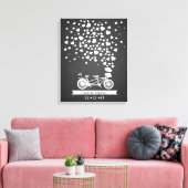 Alternatief gastenboek voor bruiloft canvas afdruk (Insitu (Woonkamer))