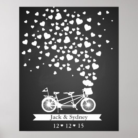 Alternatief gastenboek voor bruiloft poster (Voorkant)