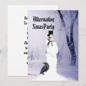 Alternatief Gothic Snowman Kerstmis Kaart (Voorkant / Achterkant)