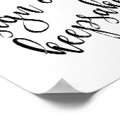 Alternatief Guest Book Black en White 8 x 10 Sign Poster (Hoek)