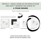 Alternatief Guestbook, Sign Around, Greenery Sign Poster