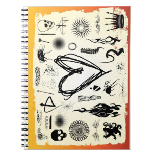 Alternatief Hart Schets Spiraal Notebook Notitieboek