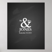 Alternatief huwelijksgastenboek poster (Voorkant)