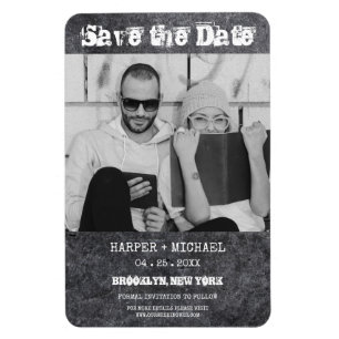 Alternatief ingericht Hipster Couple Dirty Metal Magneet