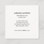 Alternatief medicijn Visitekaartje in het derde oo (Achterkant)