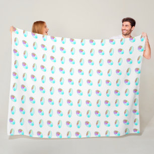 Alternatief met veren fleece deken