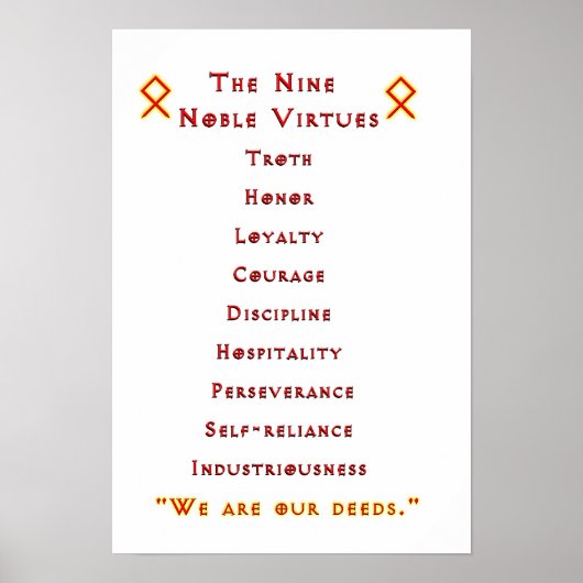 Alternatief Nine Noble Virtuals Poster (Voorkant)