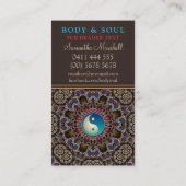 Alternatief Oost-YinYang New age Visitekaartjes (Achterkant)