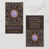 Alternatief Oost-Yoga New age Visitekaartjes (Voorkant / Achterkant)