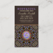 Alternatief Oost-Yoga New age Visitekaartjes (Achterkant)