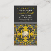 Alternatief oostelijk goud Yin Yang Geometry Visitekaartje (Achterkant)