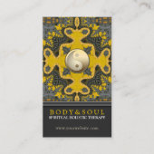 Alternatief oostelijk goud Yin Yang Geometry Visitekaartje (Voorkant)