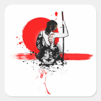 Alternatief: "Oude Samurai Sticker Set