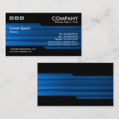 Alternatief - Penseelblauwe textuur Visitekaartje (Voorkant / Achterkant)