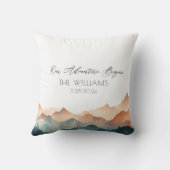 Alternatief trouwgastenboek Oranje Berg Kussen (Achterkant)