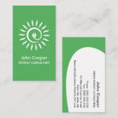 Alternatief visitekaartje voor consultant voor gro (Voorkant / Achterkant)