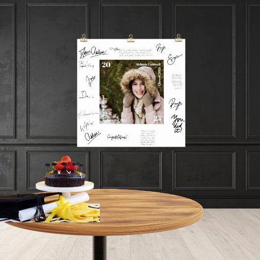 Alternatief voor het gastenboek eindexamen foto po poster