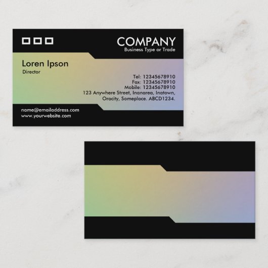Alternatief - Zachte gradiënten Visitekaartje (Voorkant / Achterkant)