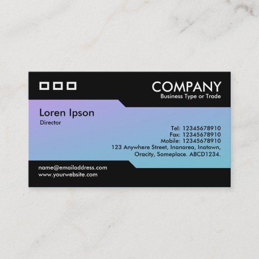 Alternatief - Zachte gradiënten Visitekaartje (Voorkant)