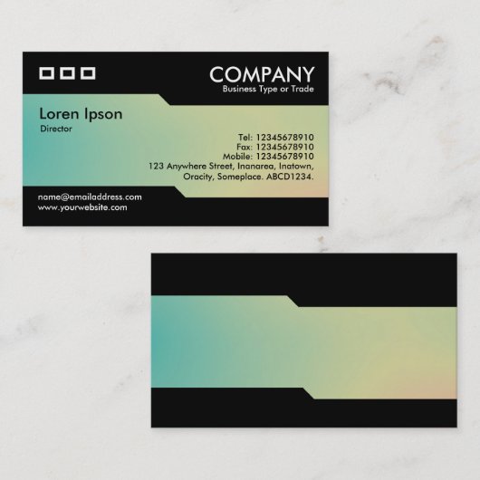 Alternatief - Zachte gradiënten Visitekaartje (Voorkant / Achterkant)