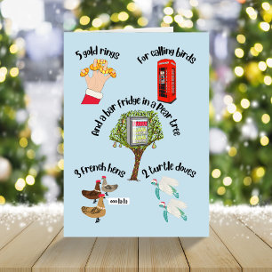 Alternatieve 12 dagen kerstfeestdag Kaart