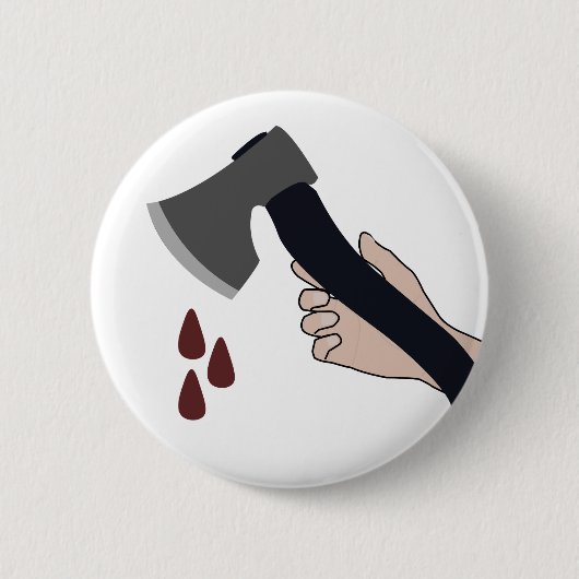 alternatieve bijl ronde button 5,7 cm (Voorkant)